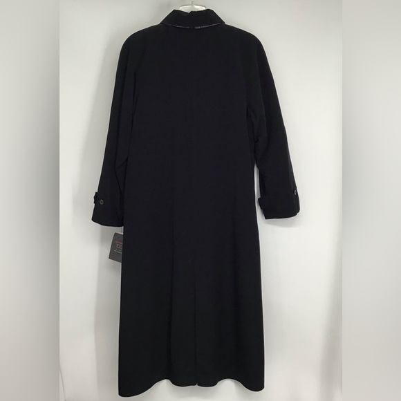 Fleet Street Rain Wear NWT Women’s All Weather Trench Coat W/Scarf Black Size 6 - Picture 8 of 11